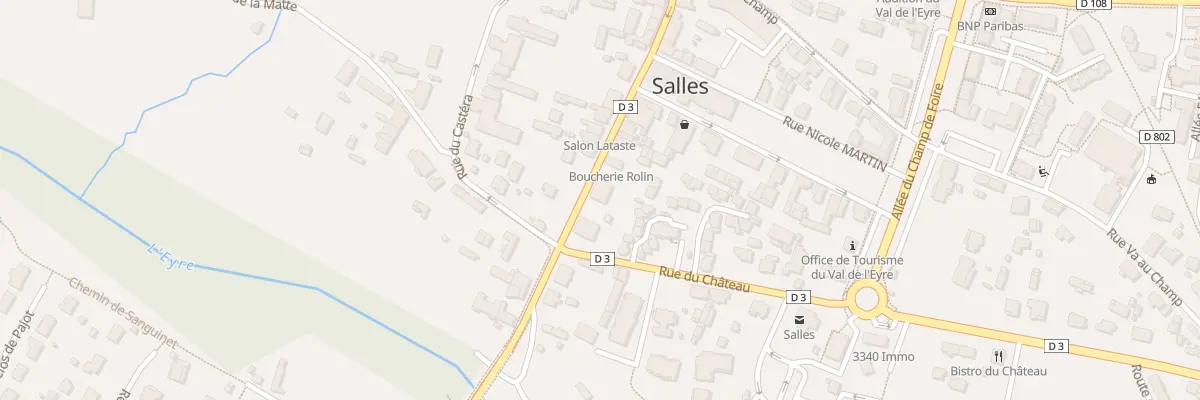 Plan du 34 Rue de la Haute Lande à Salles