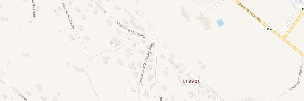 Plan du 544 Rte des Cascades - Vaudry à Vire Normandie