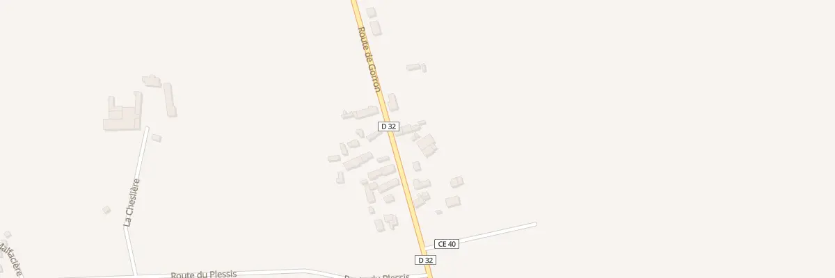 Plan du 33 Rte de Gorron - Le Teilleul au Teilleul