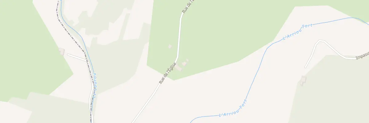 Plan du 1334 Rue de l’Eglise à Orriule
