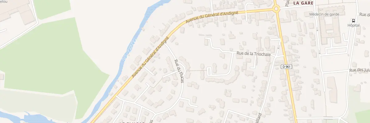 Plan du 3 Rue du Flucas à Segré-en-Anjou Bleu