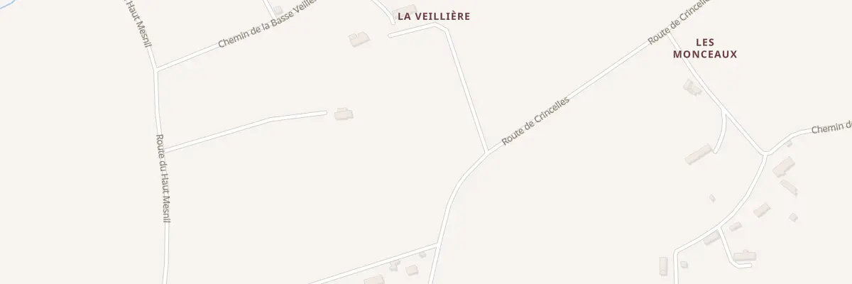 Plan du 14 Rte de Crincelles - Carville à Souleuvre en Bocage