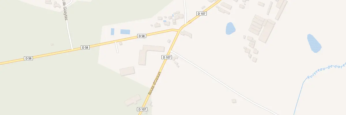 Plan du 771 Rte d’Ozourt à Poyartin
