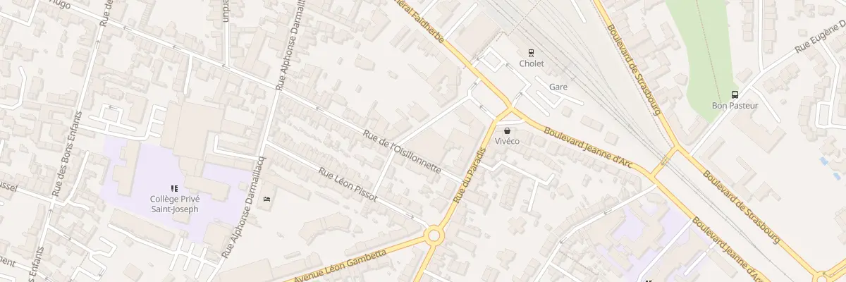 Plan du 10 Rue Michel Talot à Cholet