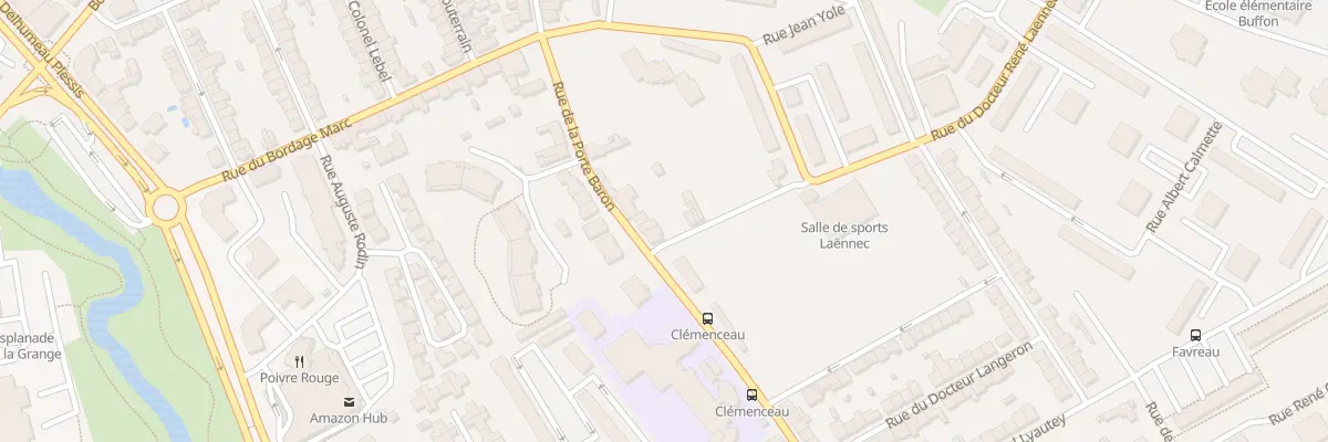 Plan du 91 Rue Porte Baron à Cholet