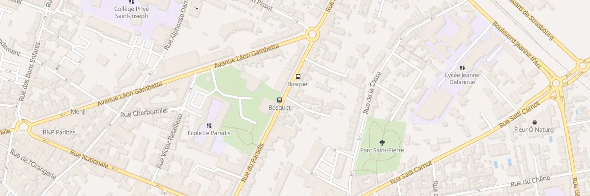 Plan du 60 Rue du Paradis à Cholet