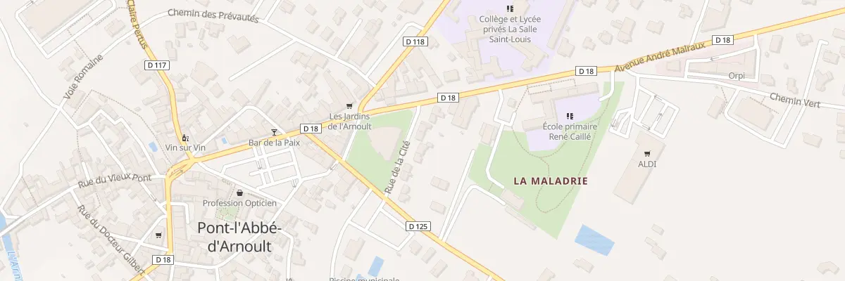 Plan du 7 Rue de la Cité à Pont-l’Abbé-d’Arnoult