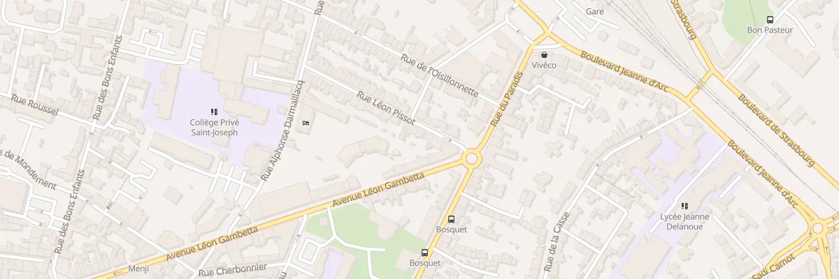 Plan du 11 Rue Léon Pissot à Cholet