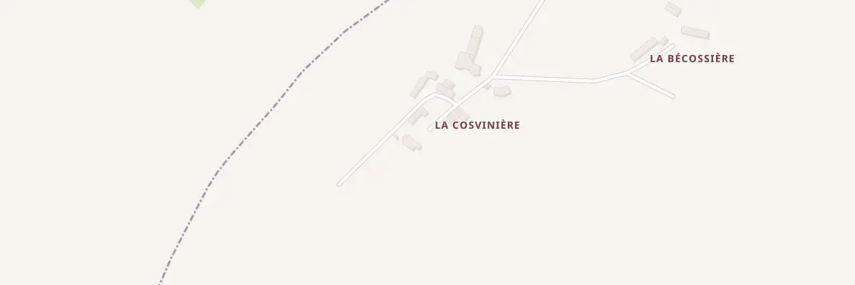 Plan du 6 La Cosviniere à Hercé