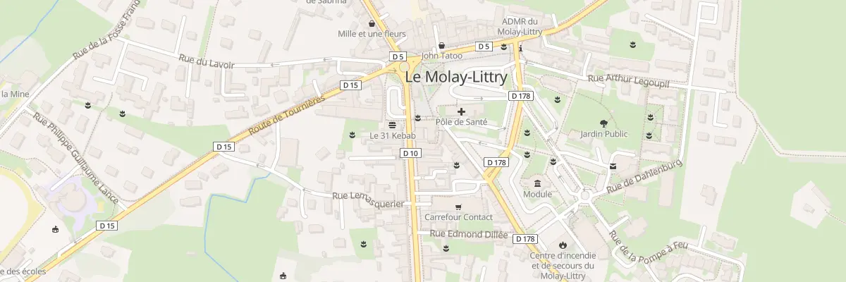 Plan du 5 Rue de Balleroy au Molay-Littry