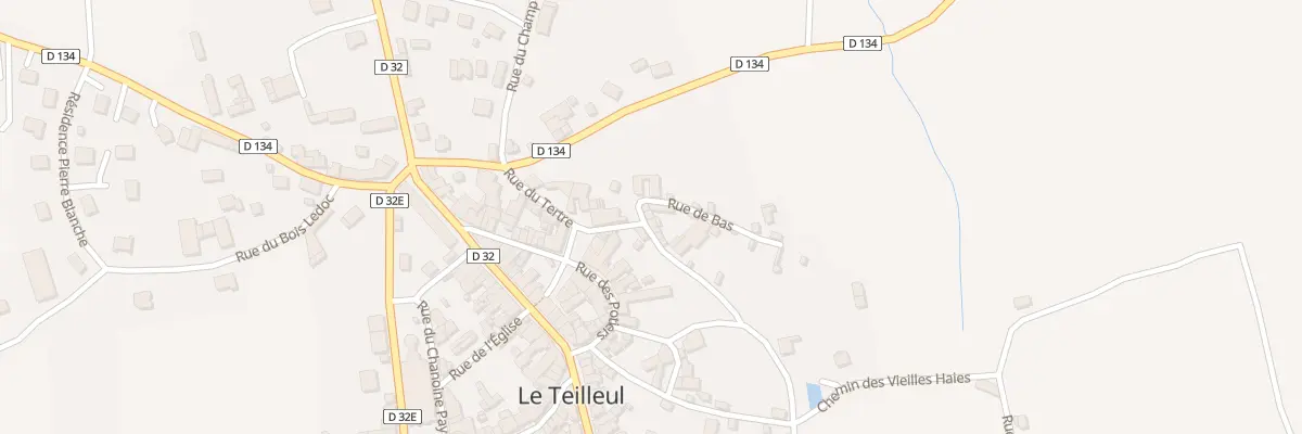 Plan du 14 Rue de Bas - Le Teilleul au Teilleul