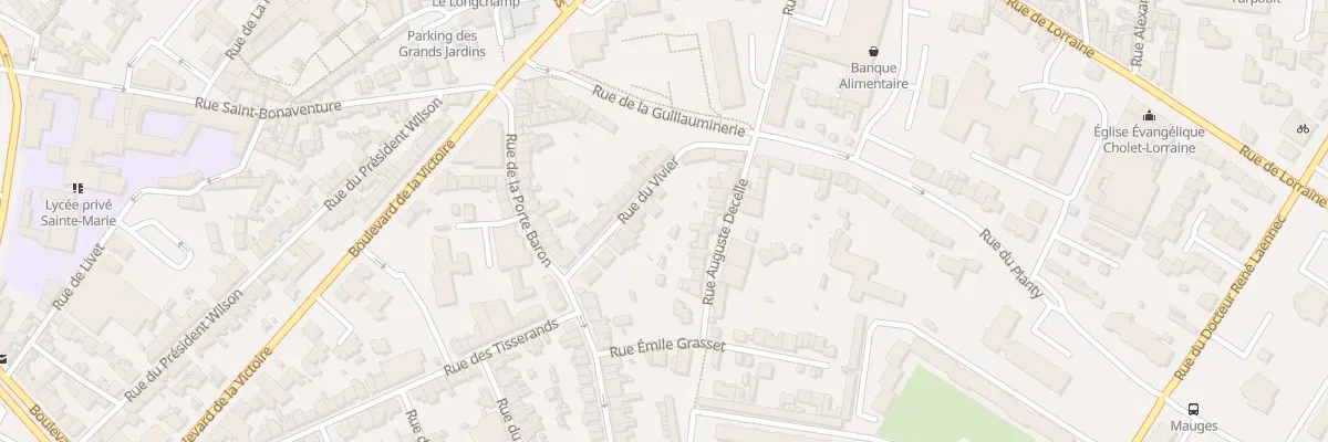 Plan du 16 Rue du Vivier à Cholet