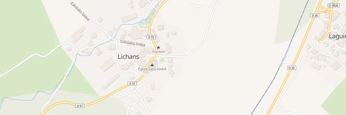 Plan du 5503 Elguia à Lichans-Sunhar