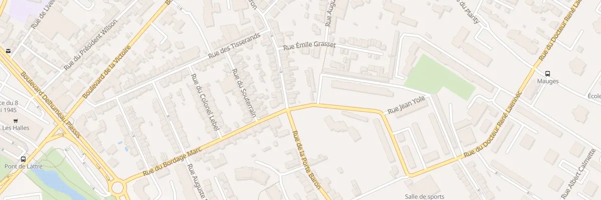 Plan du 77 Rue Porte Baron à Cholet