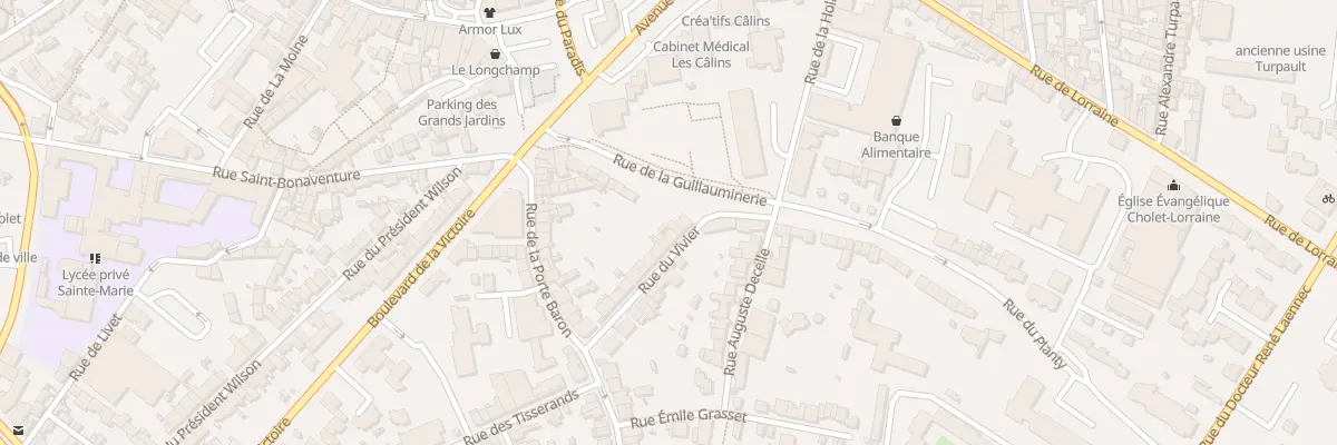 Plan du 25 Rue du Vivier à Cholet