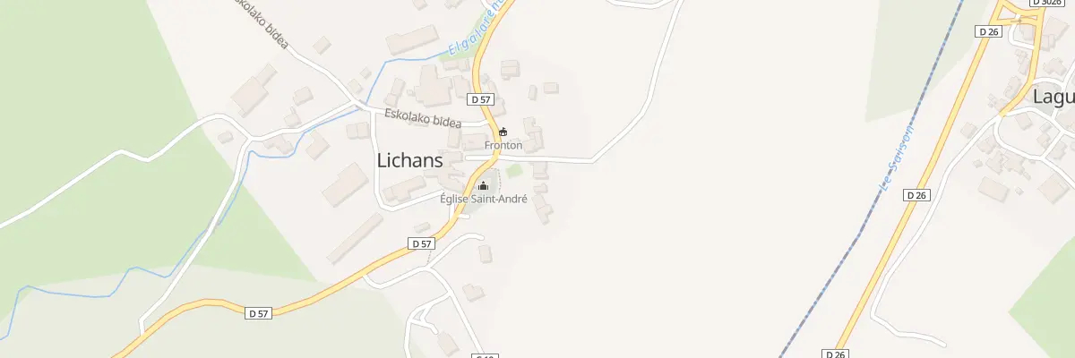 Plan du 5032 Elguia à Lichans-Sunhar