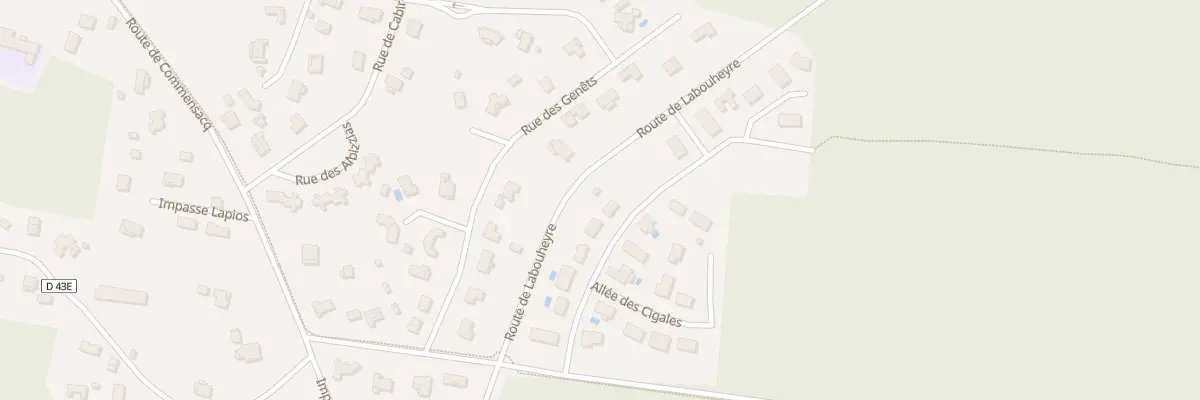 Plan du 177 Rue des Résiniers à Liposthey