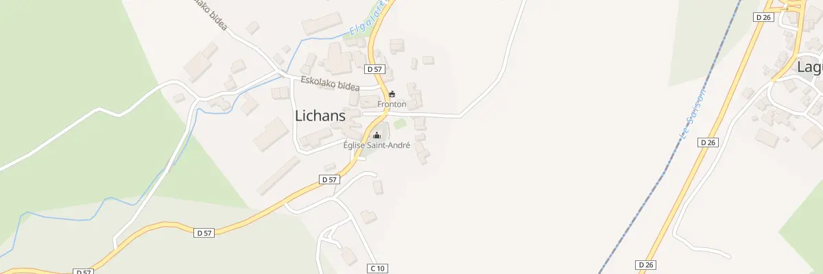 Plan du 5039 Elguia à Lichans-Sunhar