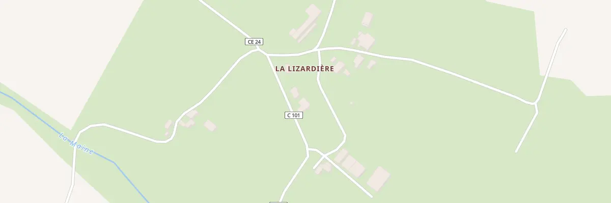 Plan du 2 La Lizardière à Tallud-Sainte-Gemme