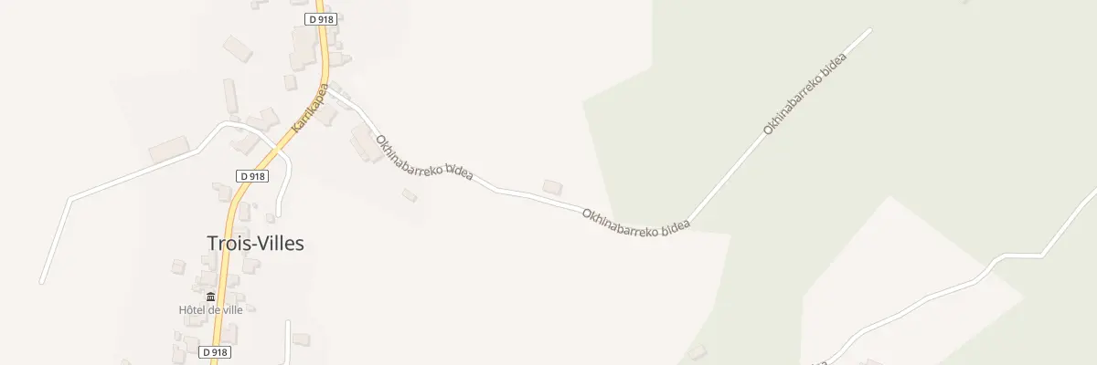 Plan du 225 Okhinabarreko bidea à Trois-Villes