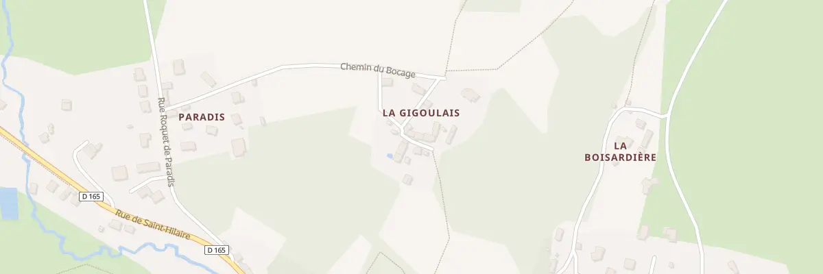 Plan du 8 La Gigoulais à Chailland