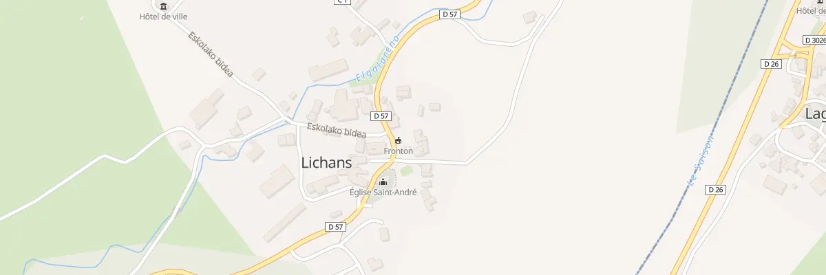 Plan du 5007 Elguia à Lichans-Sunhar