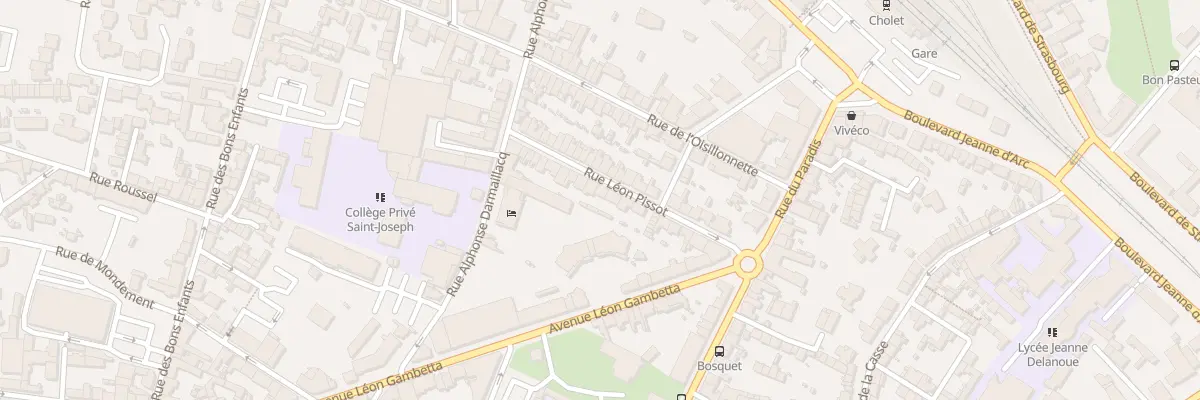 Plan du 25 Rue Léon Pissot à Cholet