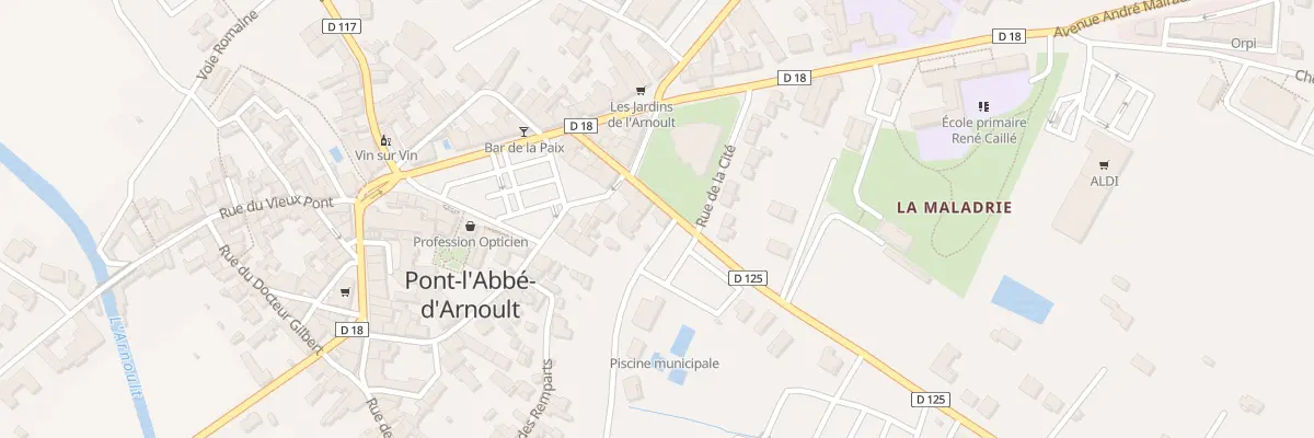 Plan du 2 Rue du Jard à Pont-l’Abbé-d’Arnoult