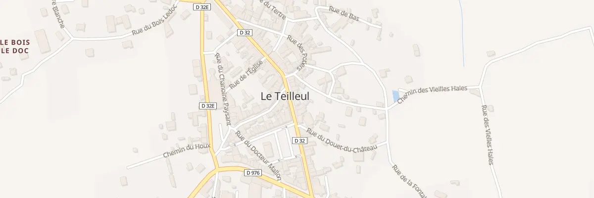 Plan du 36 Rue Beauregard - Le Teilleul au Teilleul