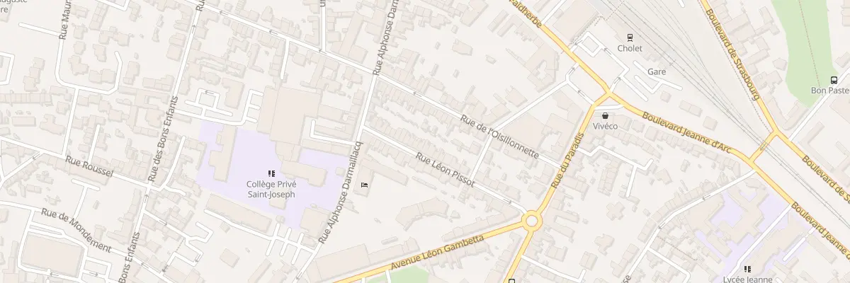 Plan du 28 Rue Léon Pissot à Cholet