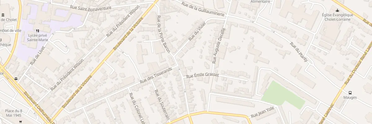 Plan du 45 Rue Porte Baron à Cholet