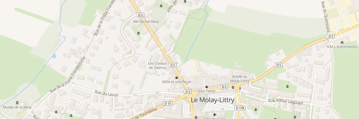 Plan du 8 Rue de la Gare au Molay-Littry
