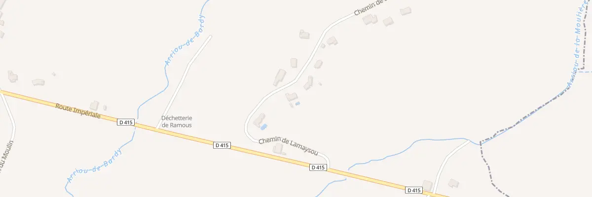 Plan du 270 Che de Lamaysou à Ramous
