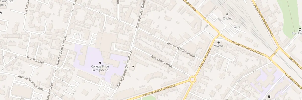 Plan du 32 Rue Léon Pissot à Cholet