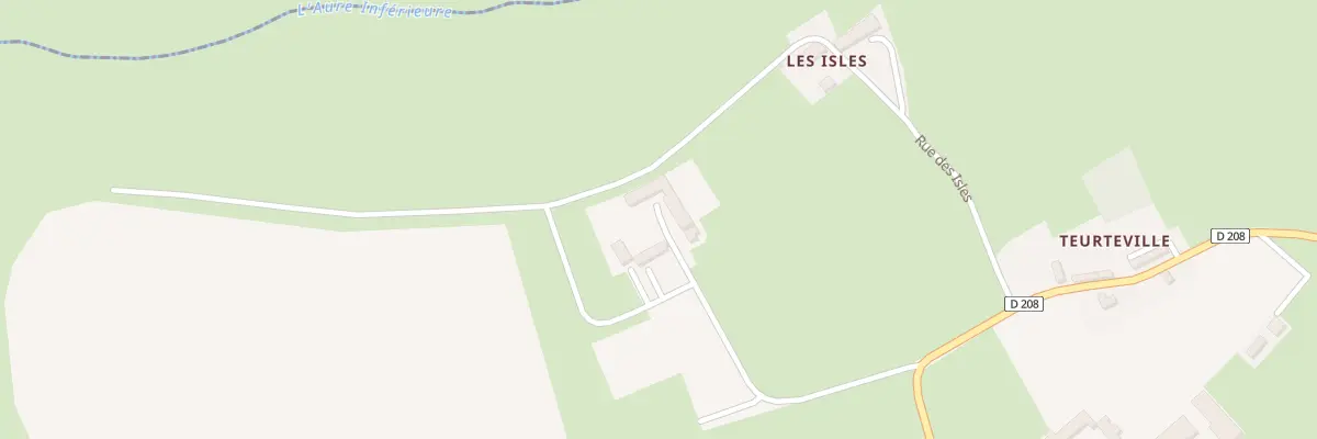 Plan du 5068 Teurteville à Mandeville-en-Bessin