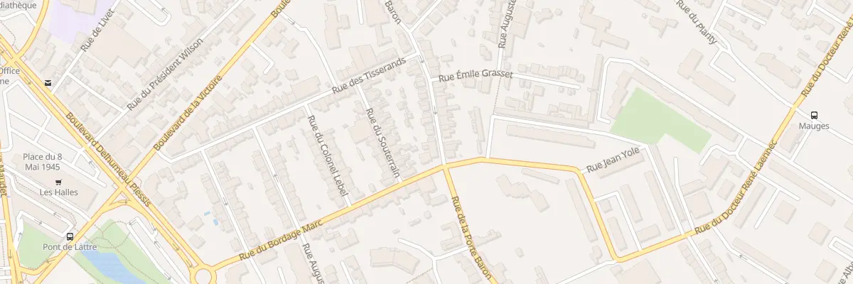 Plan du 74 Rue Porte Baron à Cholet