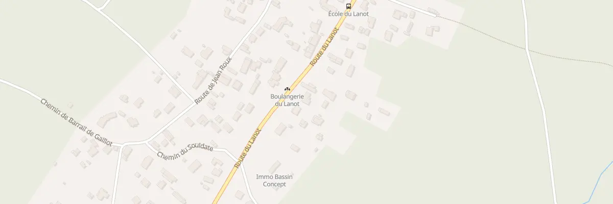 Plan du 64 Rte du Lanot à Salles