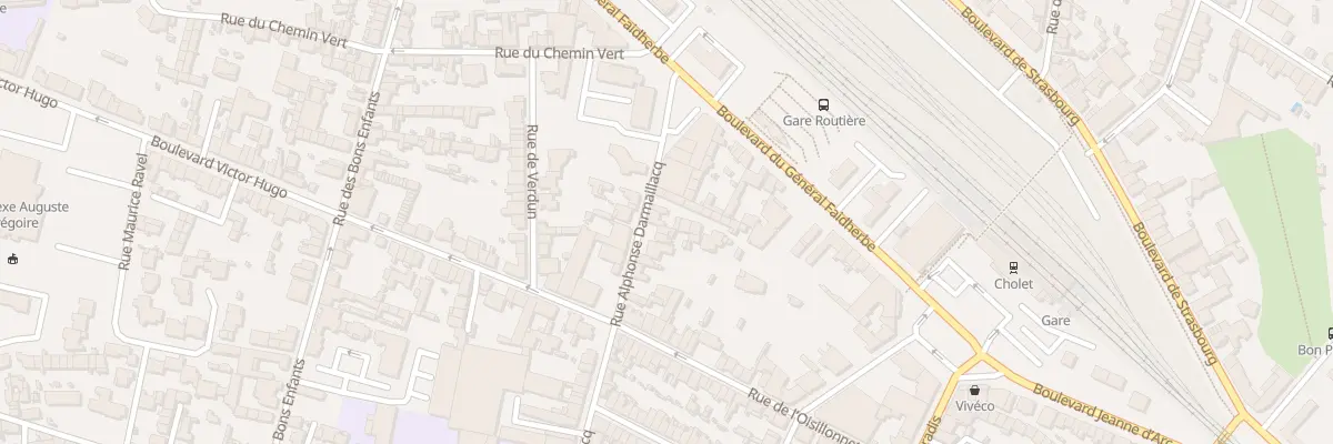 Plan du 90 Rue Alphonse Darmaillacq à Cholet