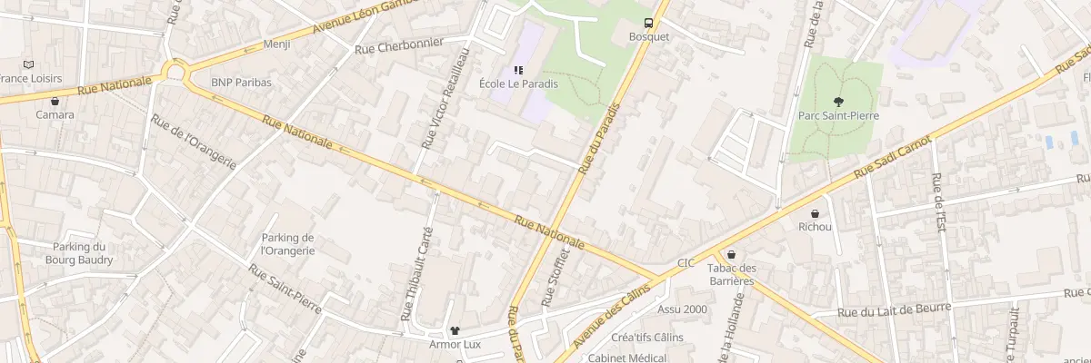 Plan du 31 Rue du Paradis à Cholet