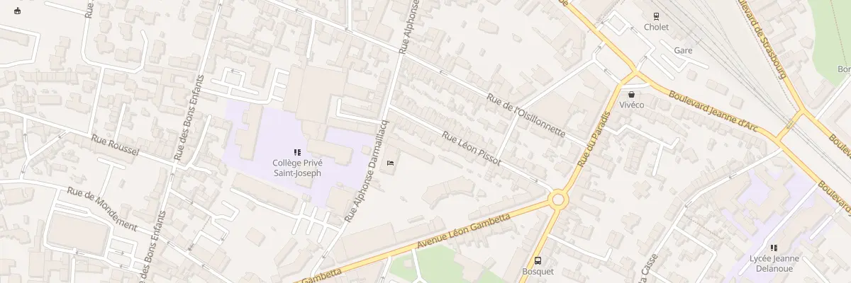 Plan du 33 Rue Léon Pissot à Cholet