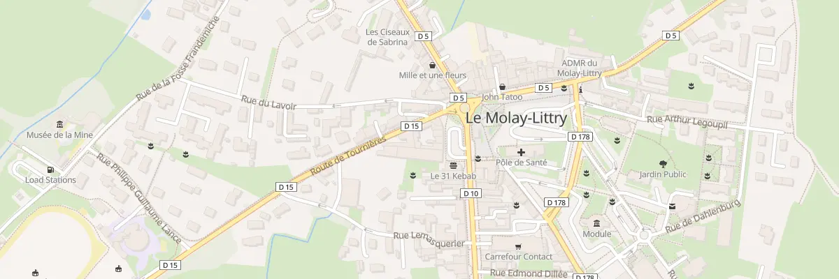 Plan du 1B Rte de Tournières au Molay-Littry