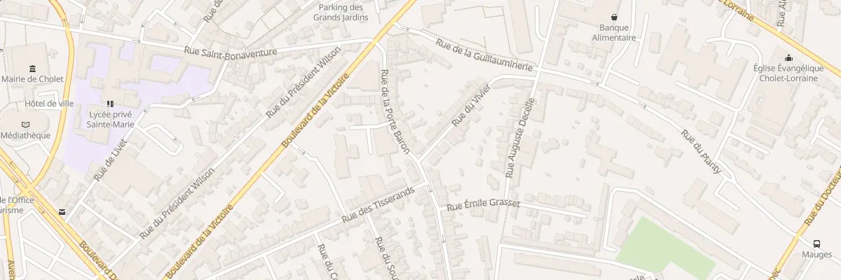 Plan du 39 Rue Porte Baron à Cholet