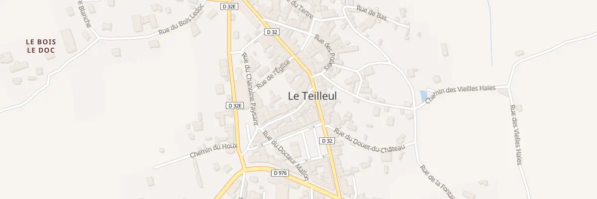 Plan du 14 Rue de Bretagne - Le Teilleul au Teilleul