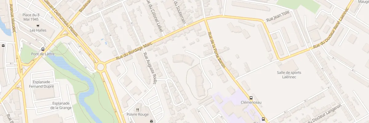 Plan du 92 Rue Porte Baron à Cholet
