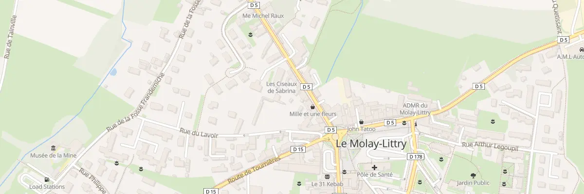 Plan du 13 Rue de la Gare au Molay-Littry
