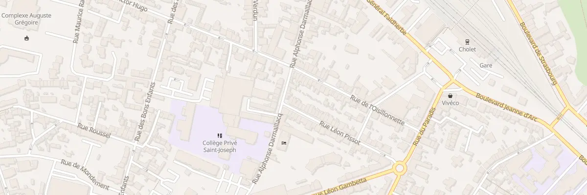 Plan du 46 Rue Léon Pissot à Cholet