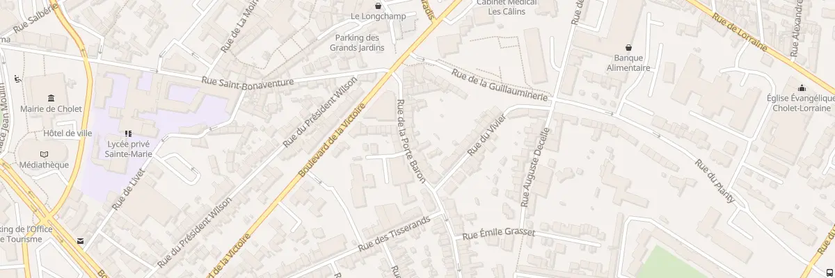 Plan du 29 Rue Porte Baron à Cholet