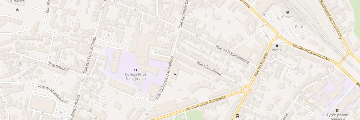 Plan du 43 Rue Léon Pissot à Cholet