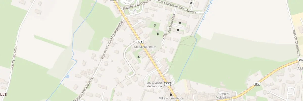 Plan du 12 Rue de la Gare au Molay-Littry