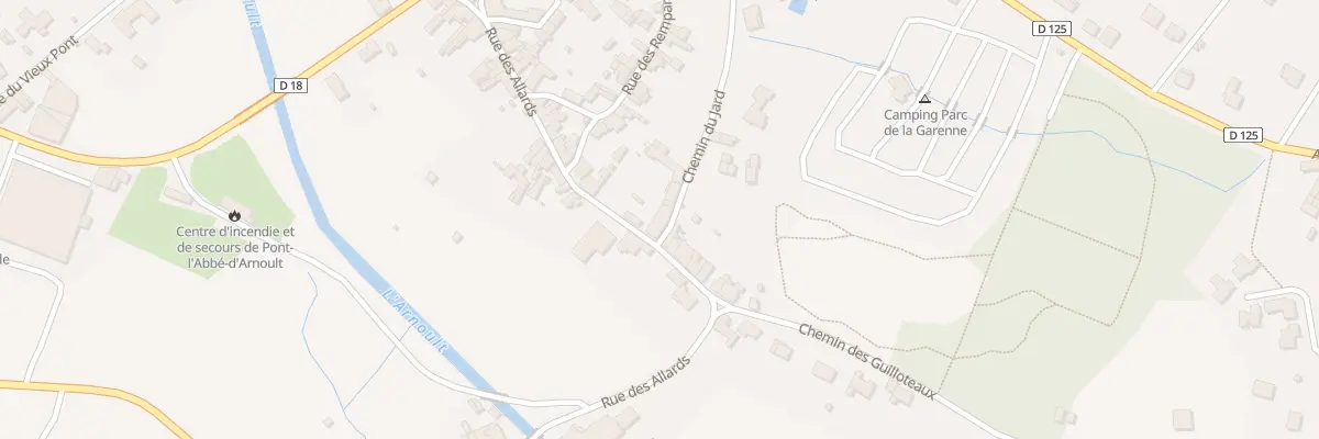 Plan du 43 Rue des Allards à Pont-l’Abbé-d’Arnoult